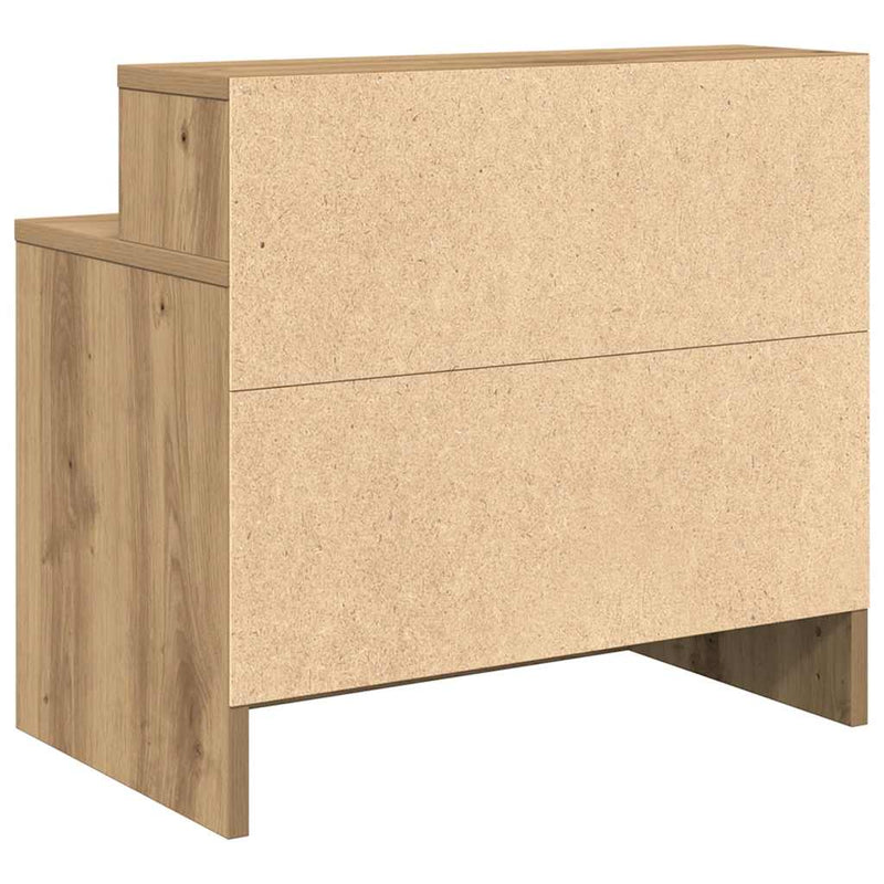 vidaXL éjjeliszekrények fiókkal 2 db artisan tölgy 51 x 31 x 47 cm