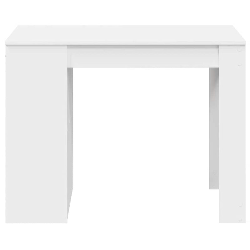 vidaXL íróasztal fiókkal és polccal fehér 102x62x77,5 cm gépelt fa