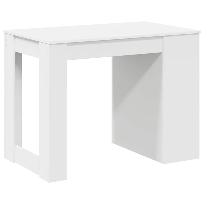 vidaXL íróasztal fiókkal és polccal fehér 102x62x77,5 cm gépelt fa
