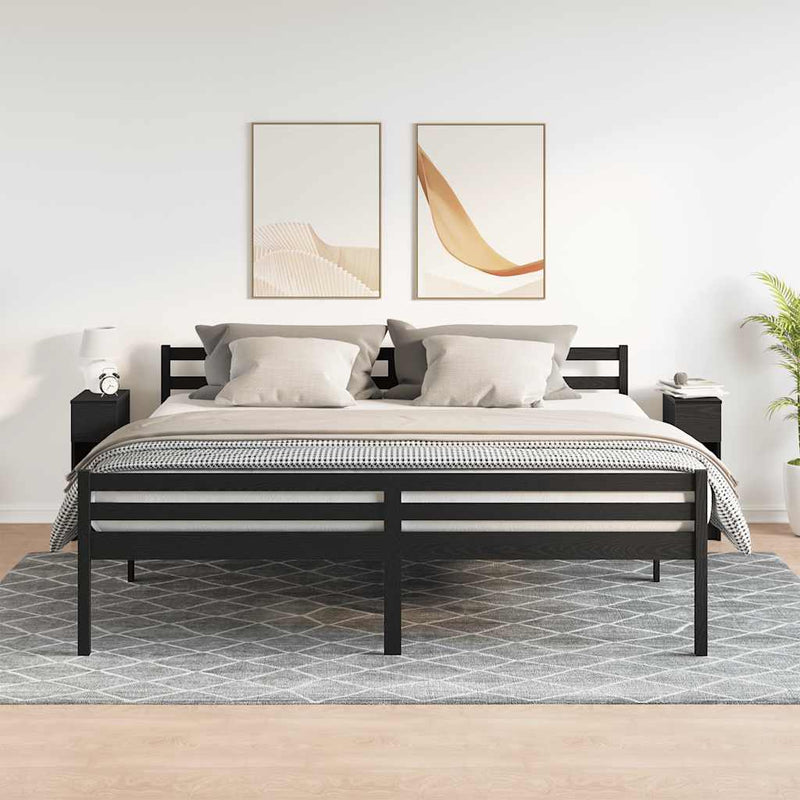 vidaXL éjjeliszekrények fiókos 2 db fekete tölgy 20 x 36 x 60 cm