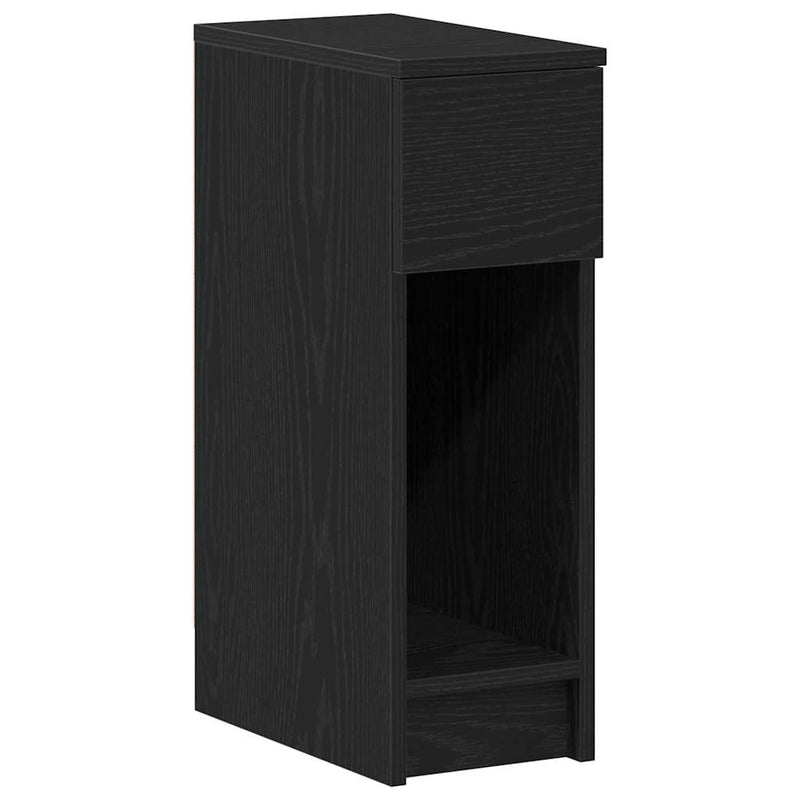 vidaXL éjjeliszekrények fiókos 2 db fekete tölgy 20 x 36 x 60 cm