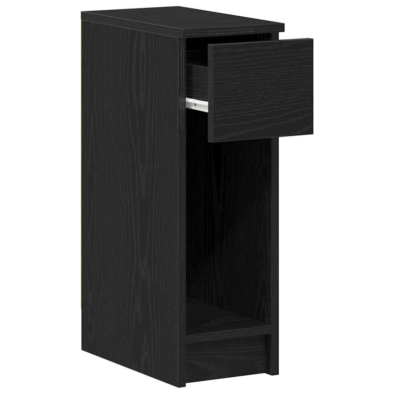 vidaXL éjjeliszekrények fiókos 2 db fekete tölgy 20 x 36 x 60 cm
