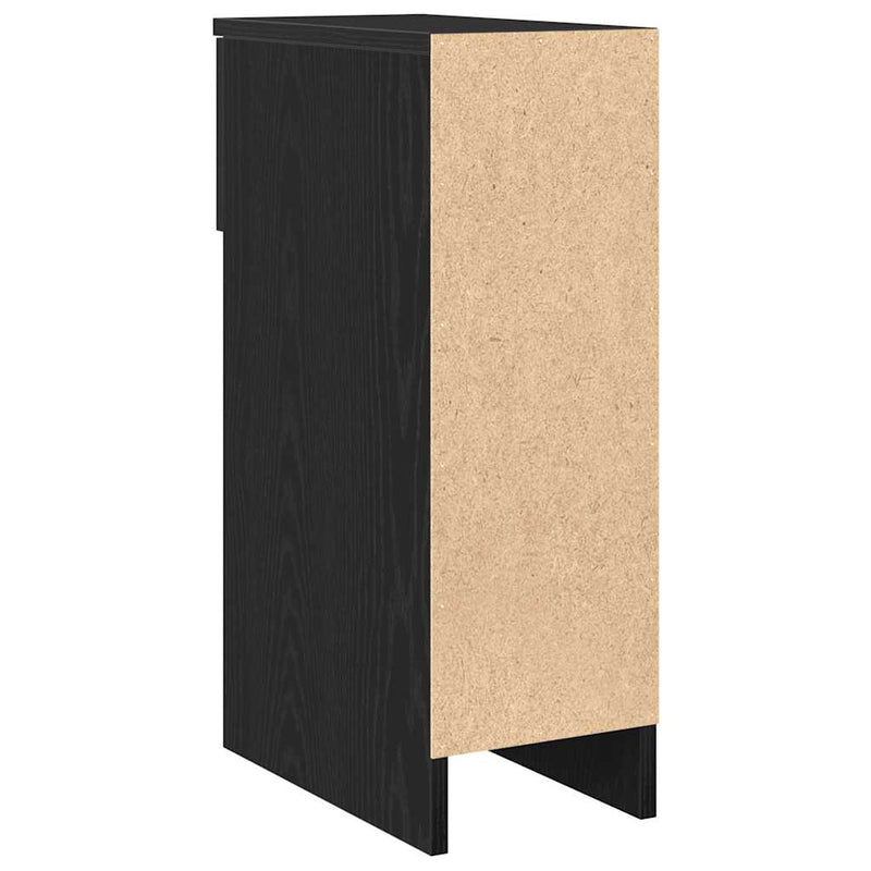 vidaXL éjjeliszekrények fiókos 2 db fekete tölgy 20 x 36 x 60 cm