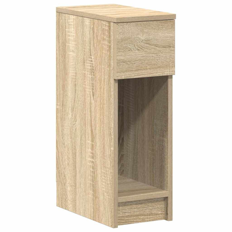 vidaXL éjjeliszekrények fiókkal 2 db sonoma tölgy 20 x 36 x 60 cm