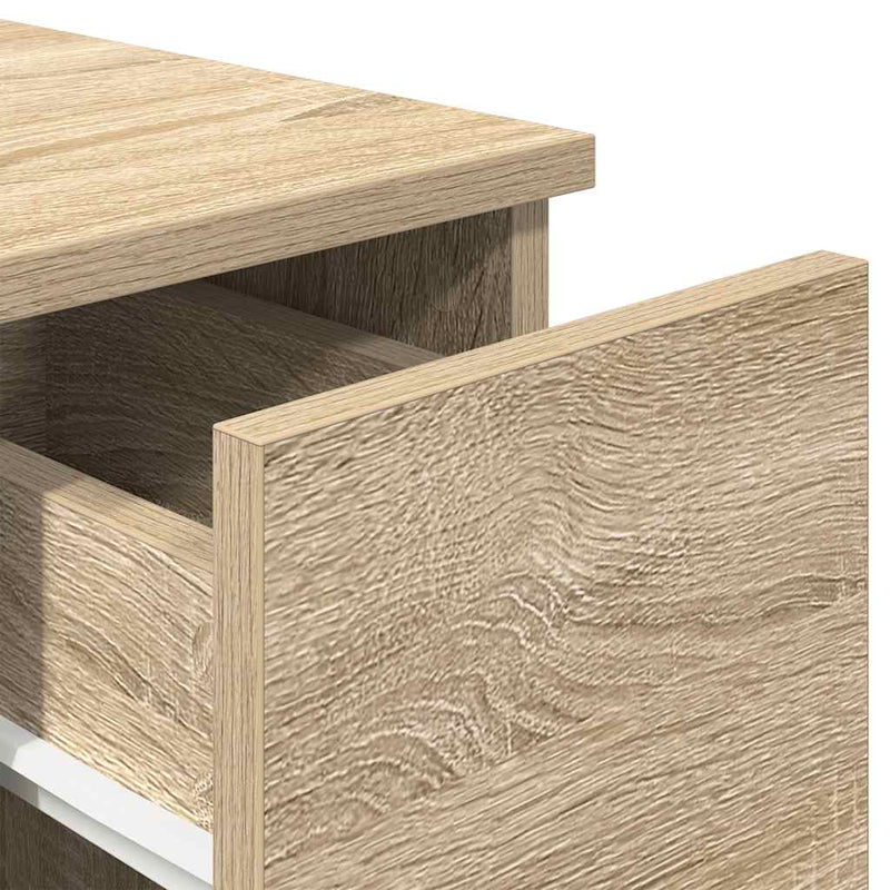 vidaXL éjjeliszekrények fiókkal 2 db sonoma tölgy 20 x 36 x 60 cm