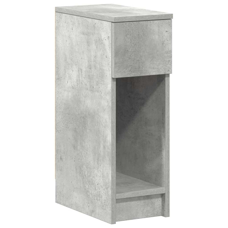 vidaXL betonszürke éjjeliszekrény fiókkal 20 x 36 x 60 cm
