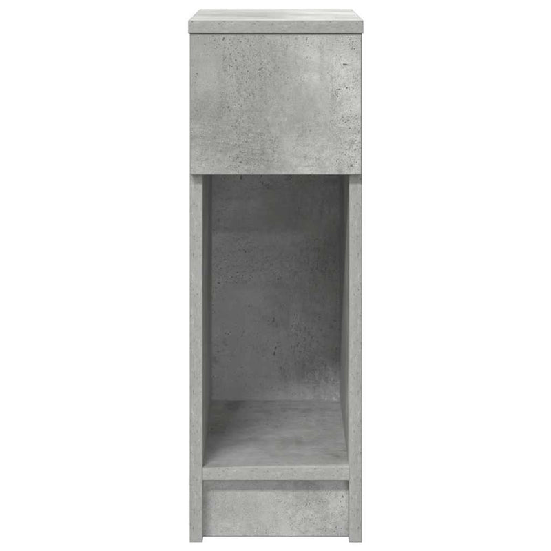 vidaXL betonszürke éjjeliszekrény fiókkal 20 x 36 x 60 cm