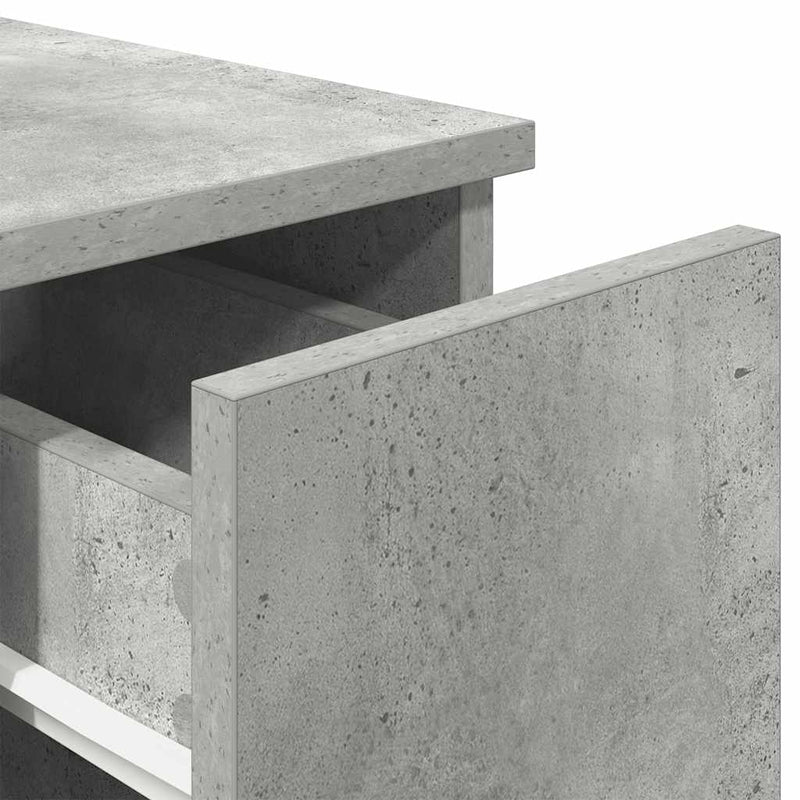 vidaXL betonszürke éjjeliszekrény fiókkal 20 x 36 x 60 cm