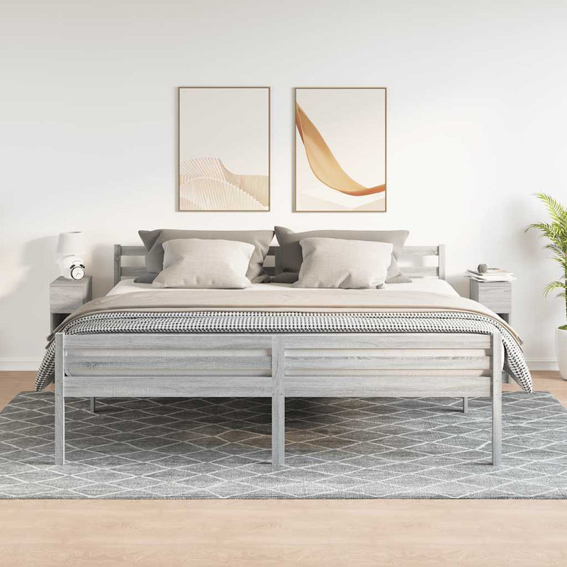 vidaXL éjjeliszekrények fiókos 2 db szürke sonoma 20 x 36 x 60 cm