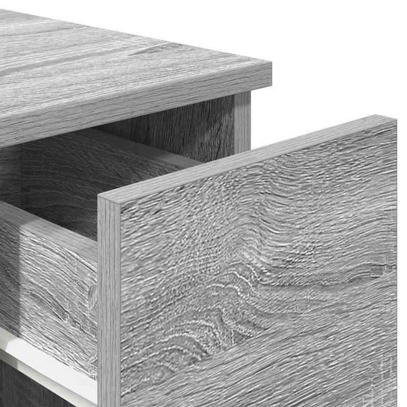 vidaXL éjjeliszekrények fiókos 2 db szürke sonoma 20 x 36 x 60 cm