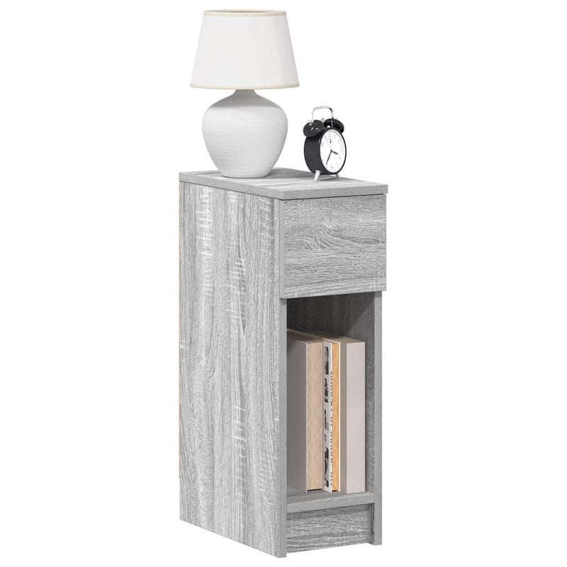 vidaXL éjjeliszekrények fiókos 2 db szürke sonoma 20 x 36 x 60 cm
