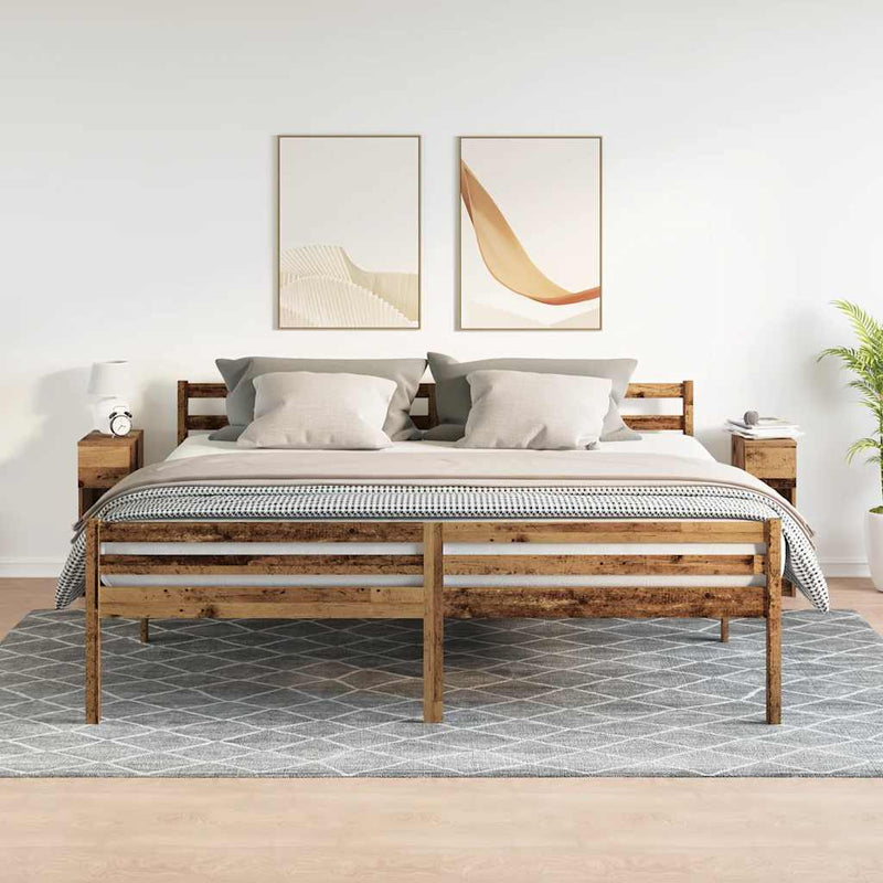 vidaXL éjjeliszekrények fiókkal 2 db régi fa 20 x 36 x 60 cm