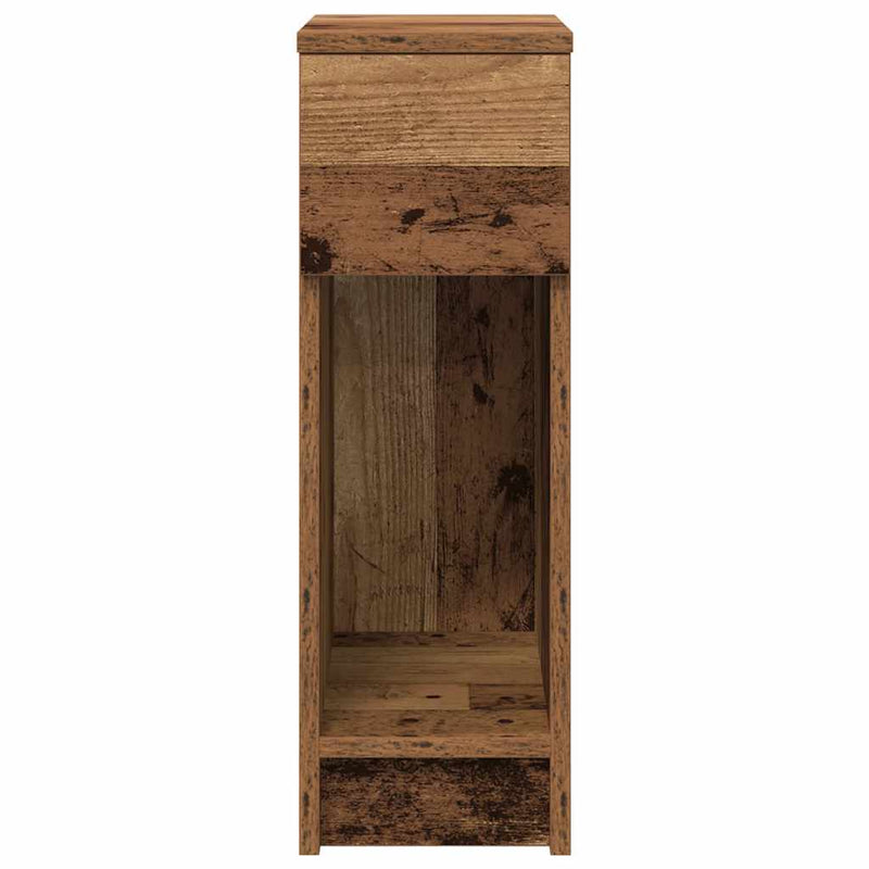 vidaXL éjjeliszekrények fiókkal 2 db régi fa 20 x 36 x 60 cm