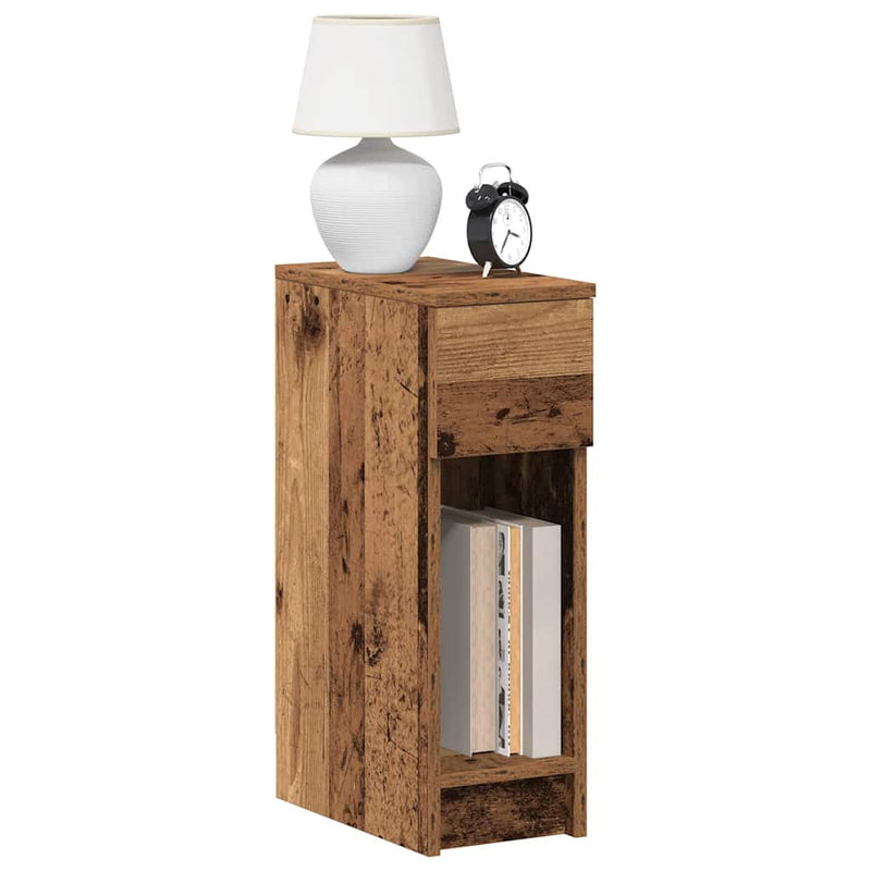vidaXL éjjeliszekrények fiókkal 2 db régi fa 20 x 36 x 60 cm