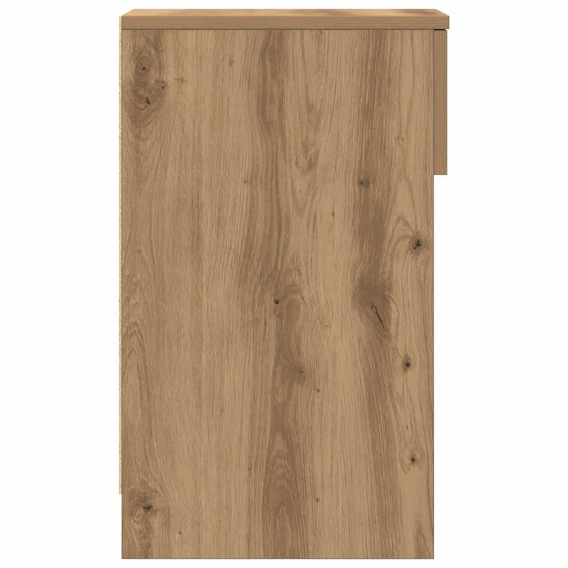 vidaXL éjjeliszekrények fiókkal 2 db artisan tölgy 20 x 36 x 60 cm