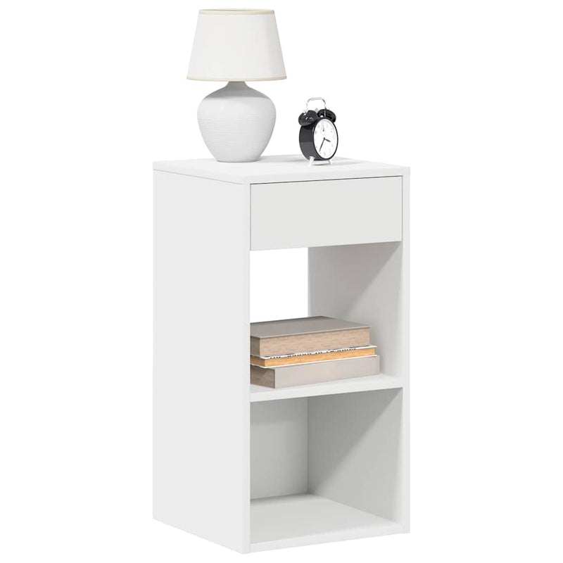 vidaXL éjjeliszekrények fiókos 2 db fehér 35x34x66,5 cm