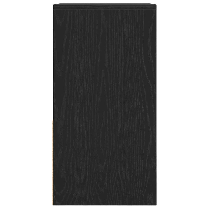 vidaXL éjjeliszekrény fiókkal fekete tölgy 35x34x66,5 cm