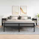 vidaXL éjjeliszekrények fiókos 2 db fekete tölgy 35x34x66,5 cm