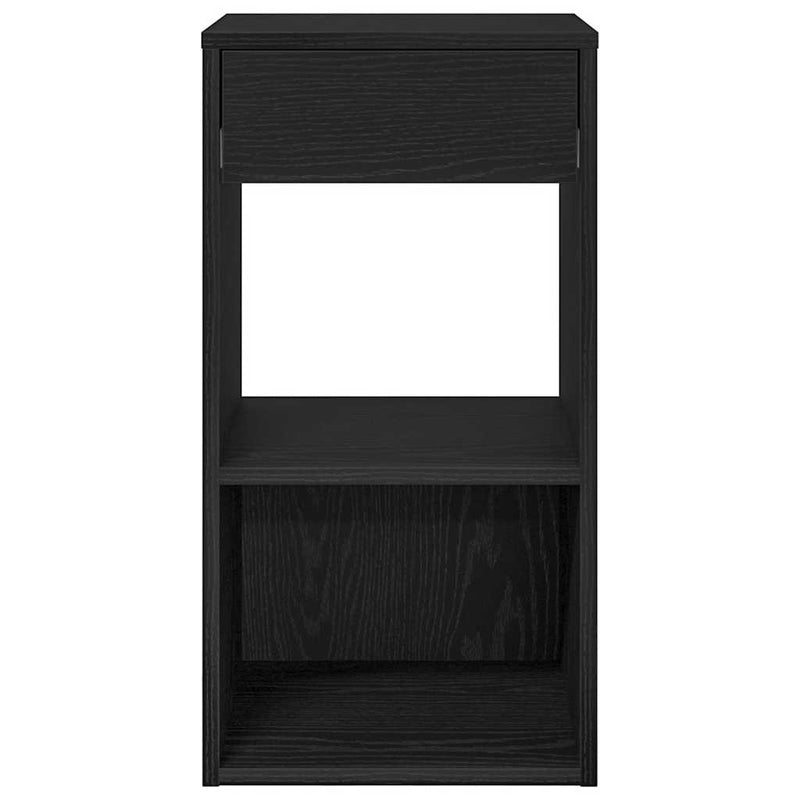 vidaXL éjjeliszekrények fiókos 2 db fekete tölgy 35x34x66,5 cm