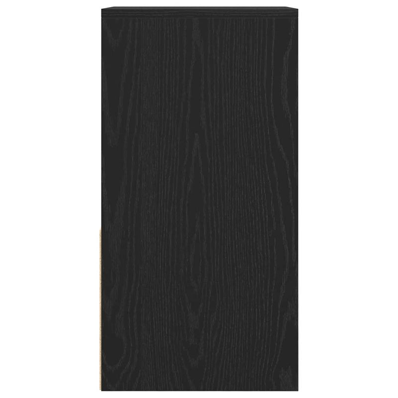 vidaXL éjjeliszekrények fiókos 2 db fekete tölgy 35x34x66,5 cm