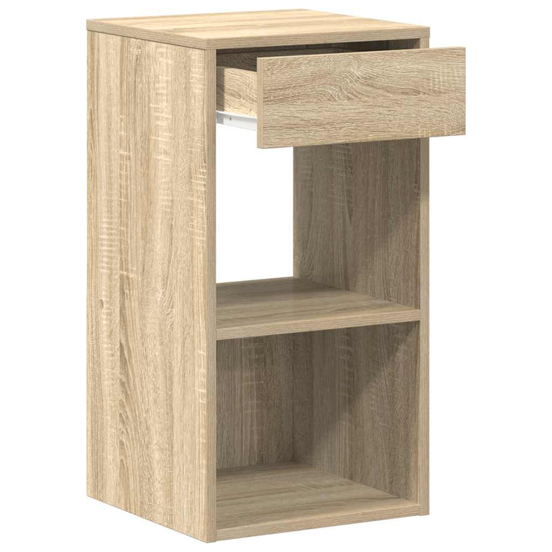 vidaXL éjjeliszekrények fiókkal 2 db sonoma tölgy 35x34x66,5 cm