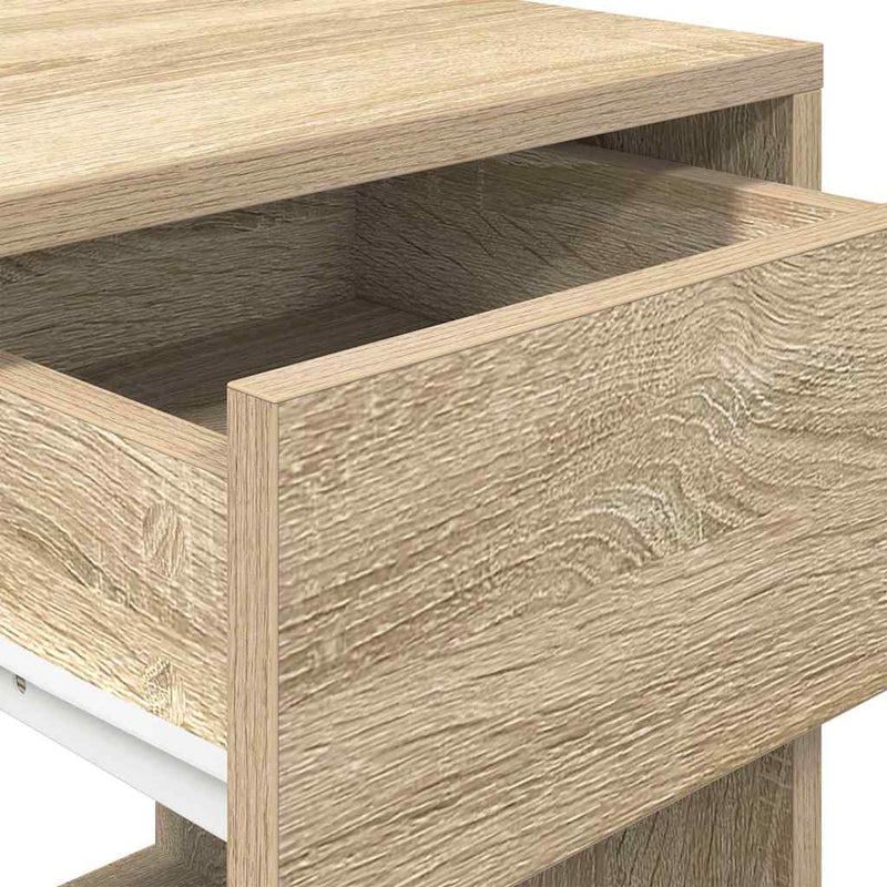 vidaXL éjjeliszekrények fiókkal 2 db sonoma tölgy 35x34x66,5 cm