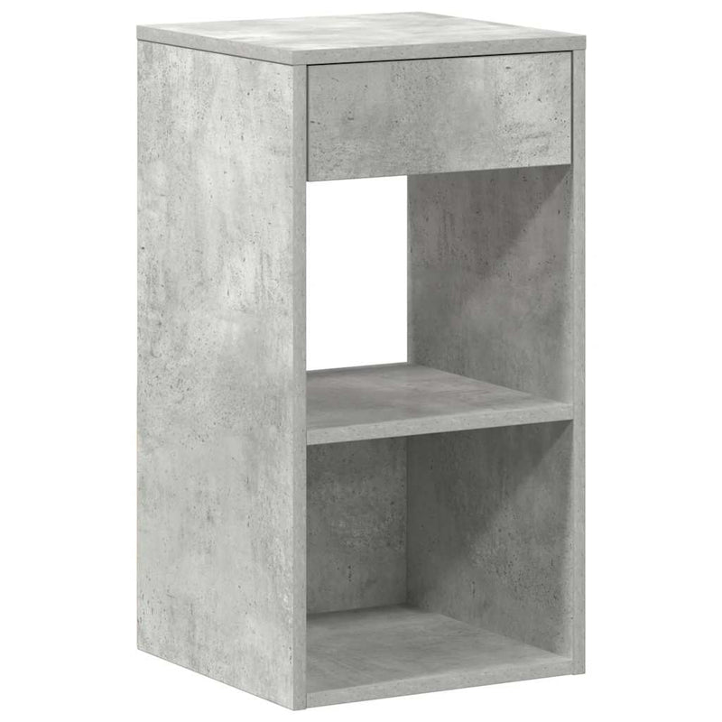vidaXL betonszürke éjjeliszekrény fiókkal 35x34x66,5 cm