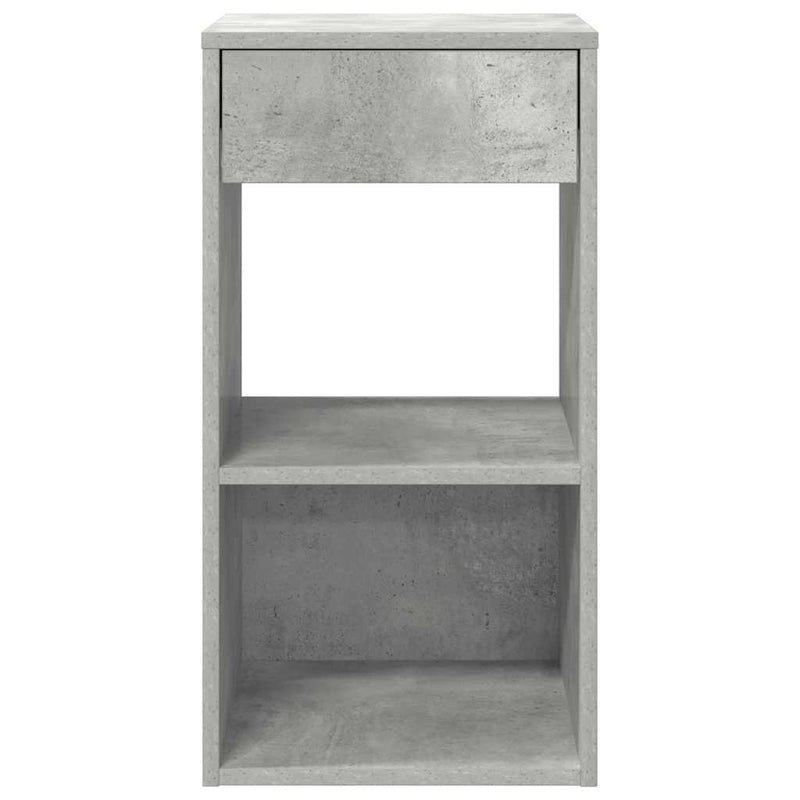 vidaXL betonszürke éjjeliszekrény fiókkal 35x34x66,5 cm