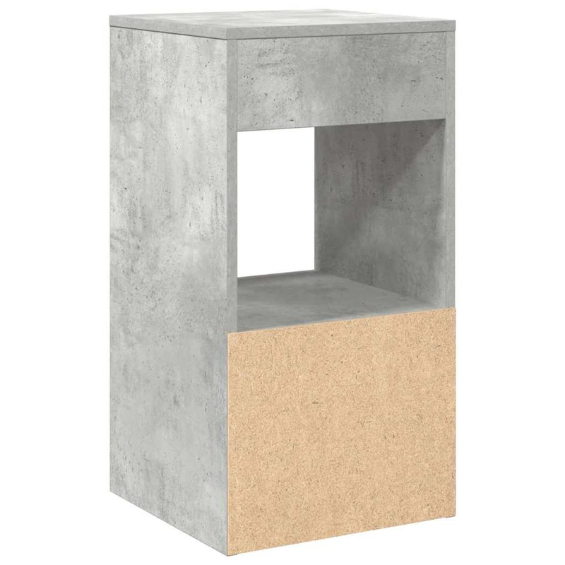vidaXL betonszürke éjjeliszekrény fiókkal 35x34x66,5 cm