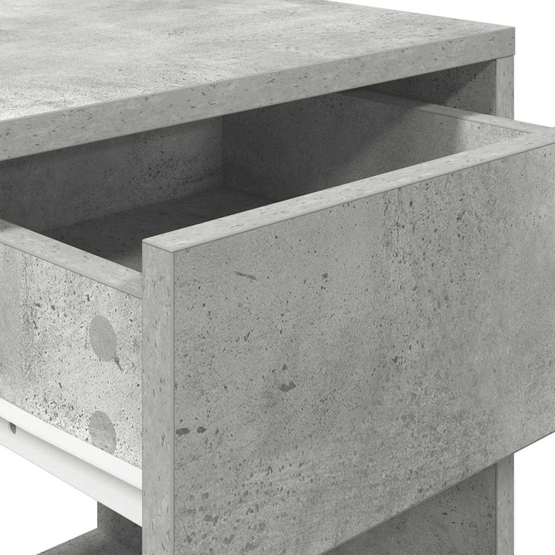 vidaXL éjjeliszekrények fiókos 2 db betonszürke 35x34x66,5 cm
