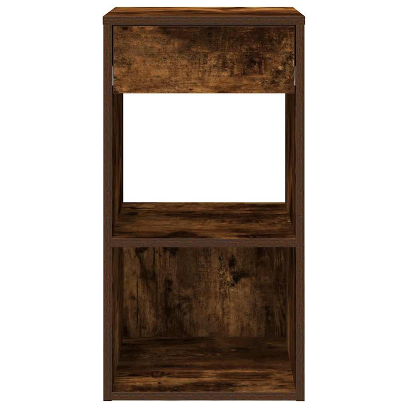 vidaXL éjjeliszekrények fiókos 2 db füstölt tölgy 35x34x66,5 cm