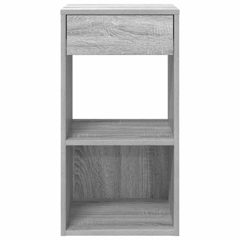 vidaXL szürke sonoma színű éjjeliszekrény fiókkal 35x34x66,5 cm