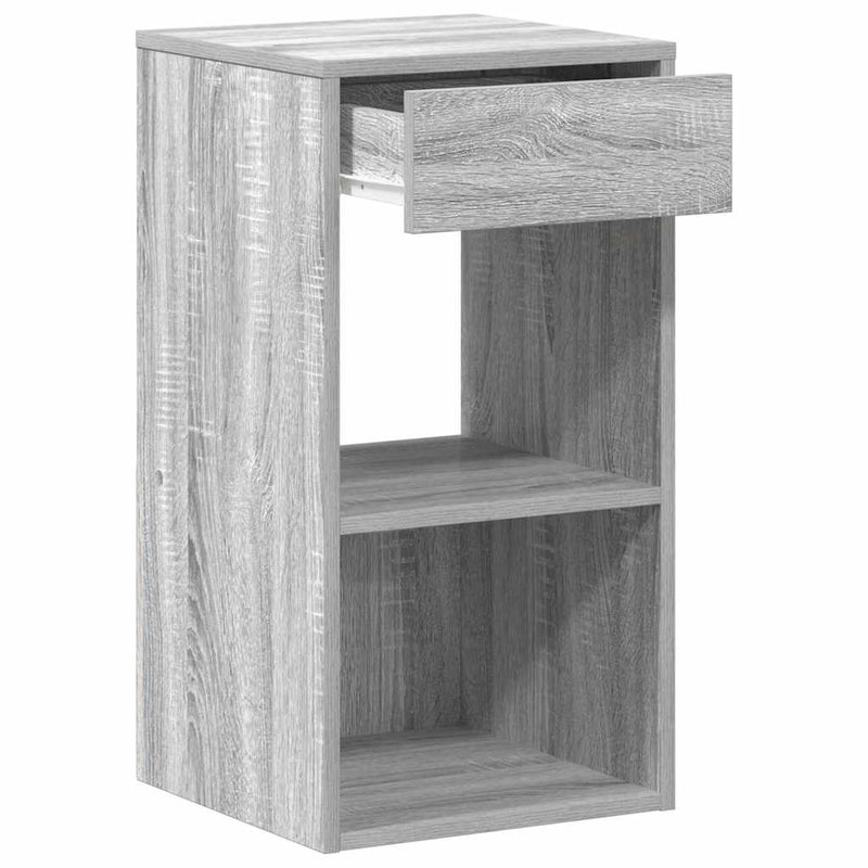 vidaXL szürke sonoma színű éjjeliszekrény fiókkal 35x34x66,5 cm