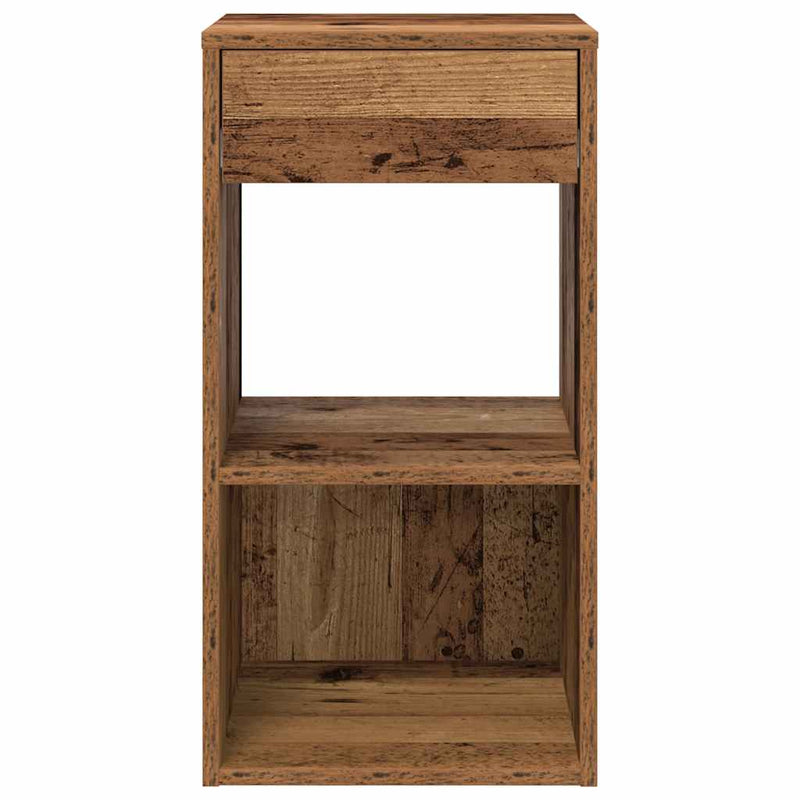 vidaXL éjjeliszekrények fiókkal 2 db régi fa 35x34x66,5 cm