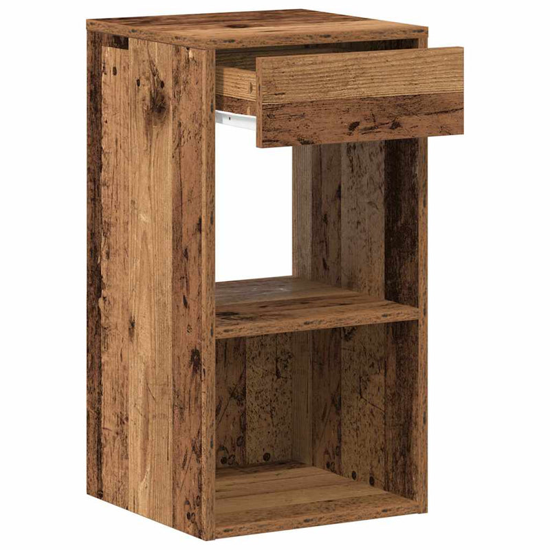 vidaXL éjjeliszekrények fiókkal 2 db régi fa 35x34x66,5 cm