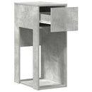 vidaXL számítógépes toronyállvány fiókkal betonszürke 30x44x74cm beton
