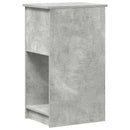 vidaXL számítógépes toronyállvány fiókkal betonszürke 35x45x77 cm