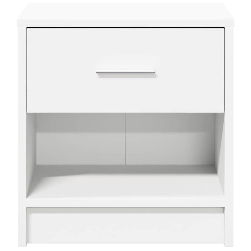 vidaXL 2 db fehér éjjeliszekrény fiókkal 39x28x41 cm