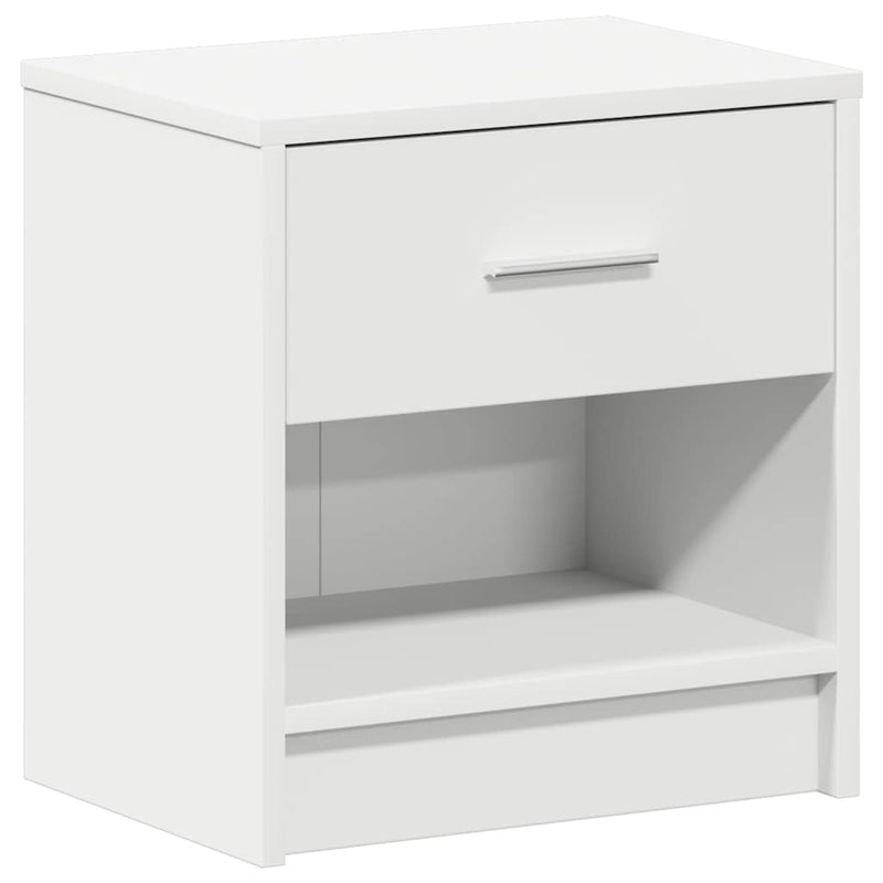 vidaXL 2 db fehér éjjeliszekrény fiókkal 39x28x41 cm