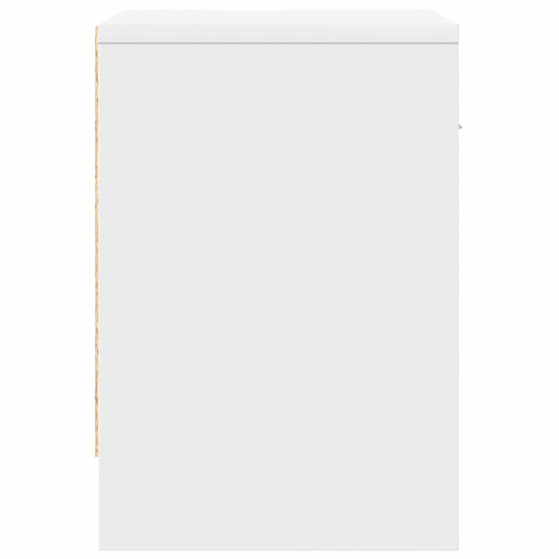vidaXL 2 db fehér éjjeliszekrény fiókkal 39x28x41 cm