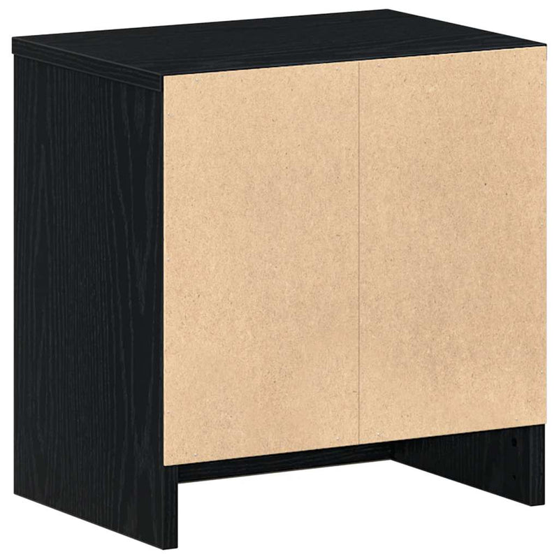 vidaXL fekete éjjeliszekrény fiókkal 39x28x41 cm