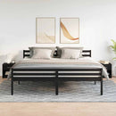 vidaXL 2 db fekete éjjeliszekrény fiókkal 39x28x41 cm