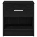 vidaXL 2 db fekete éjjeliszekrény fiókkal 39x28x41 cm
