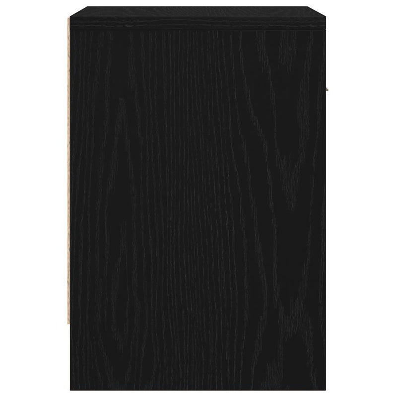 vidaXL 2 db fekete éjjeliszekrény fiókkal 39x28x41 cm
