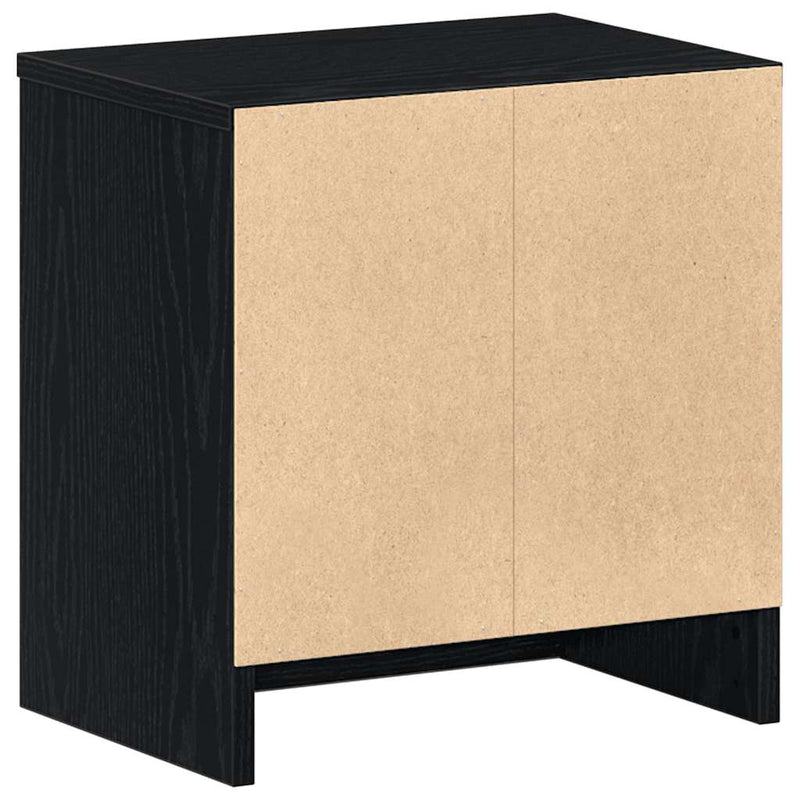 vidaXL 2 db fekete éjjeliszekrény fiókkal 39x28x41 cm