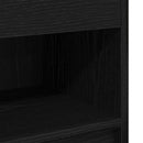 vidaXL 2 db fekete éjjeliszekrény fiókkal 39x28x41 cm