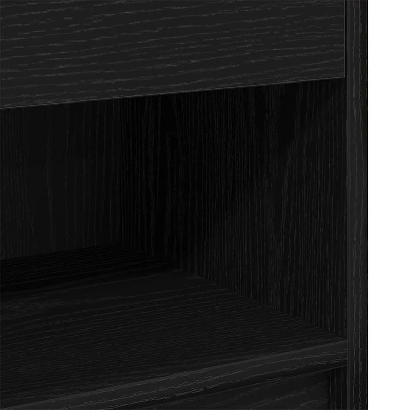 vidaXL 2 db fekete éjjeliszekrény fiókkal 39x28x41 cm