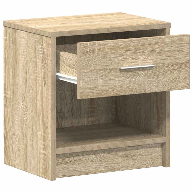 vidaXL 2 db sonoma tölgy színű éjjeliszekrény fiókkal 39x28x41 cm