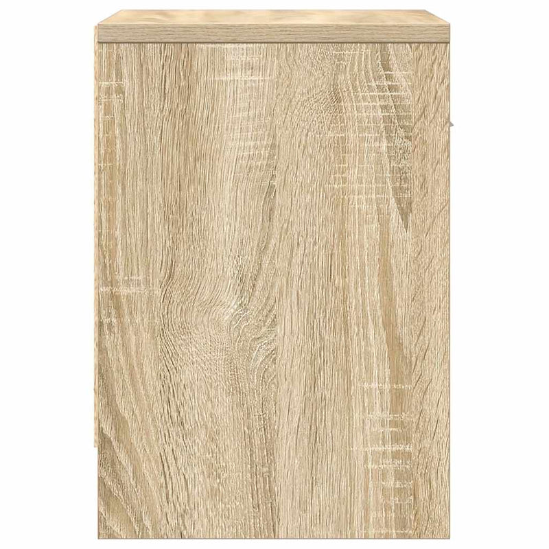 vidaXL 2 db sonoma tölgy színű éjjeliszekrény fiókkal 39x28x41 cm