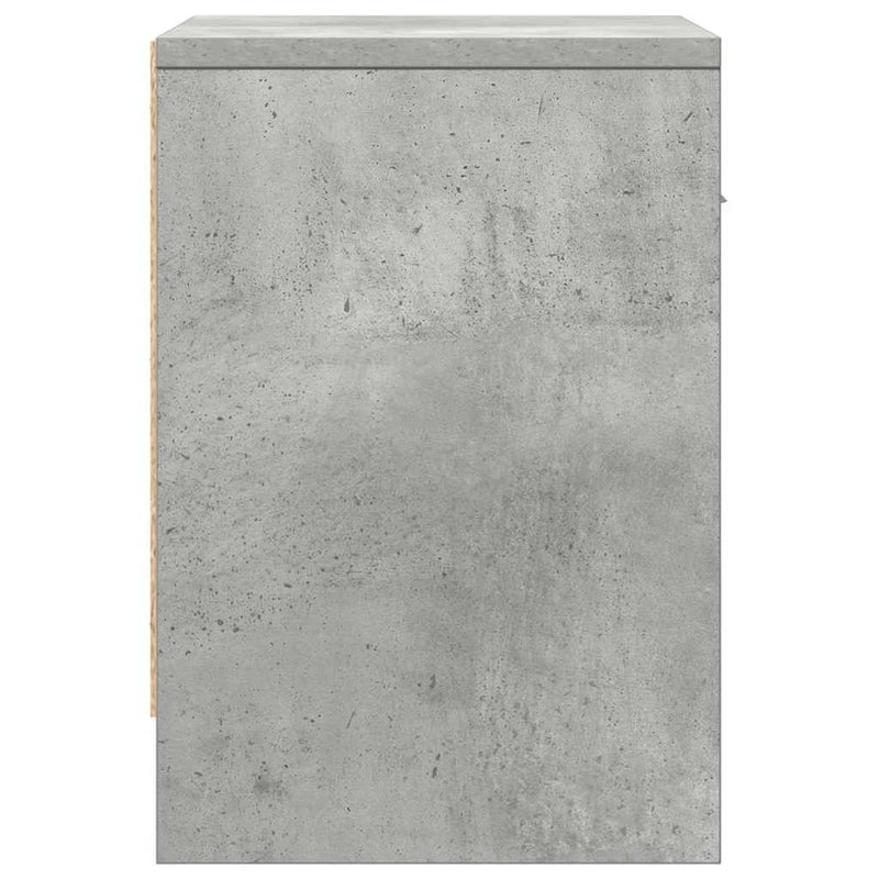 vidaXL betonszürke éjjeliszekrény fiókkal 39x28x41 cm